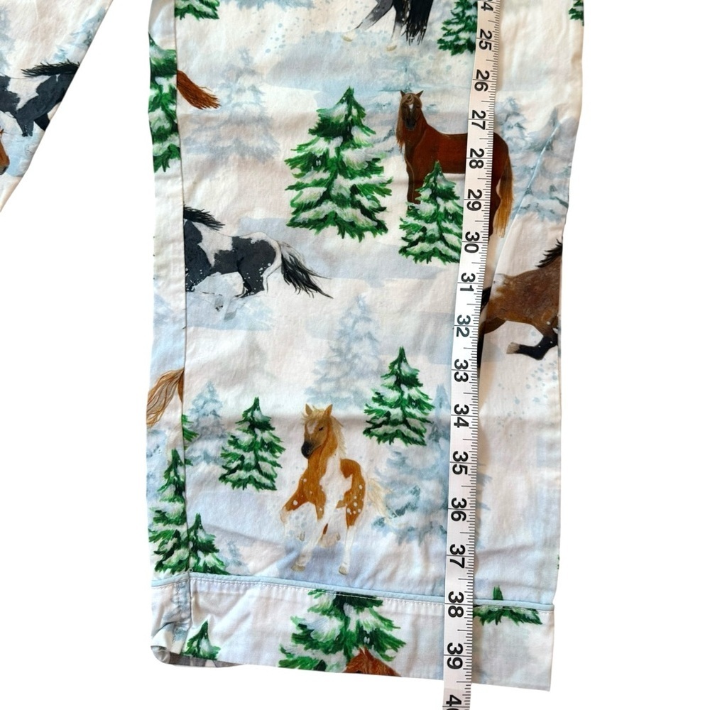 Sant and Abel x Skydog Wild 
& Free Mustang Pajama Bottoms Organic Western Horse - Picture 7 of 7